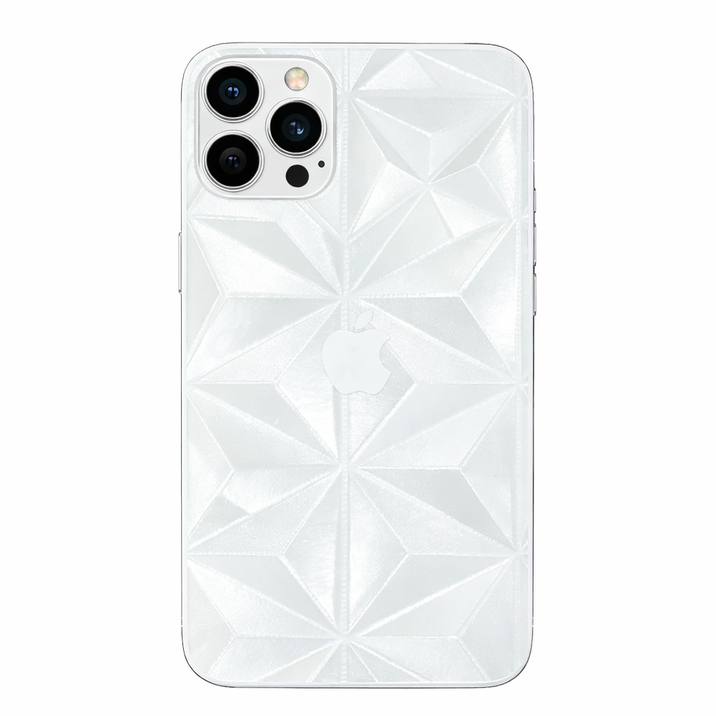 Translucent Ghost Phone Skin - 3D Geometric Design