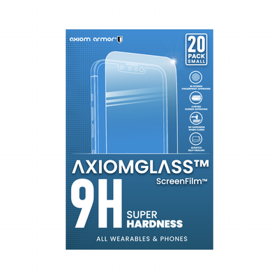 AxiomGlass™ 9H Screen Protectors - 20 Pack