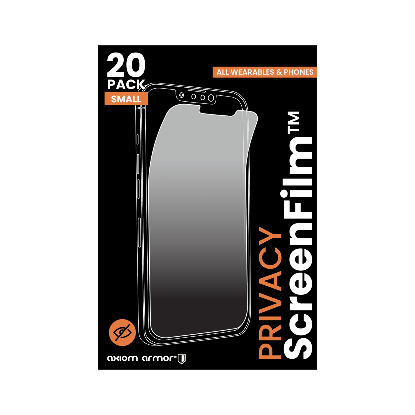 Privacy ScreenFilm™ Screen Protectors - 20 Pack